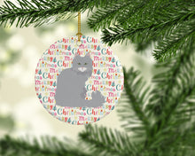 Load image into Gallery viewer, Norwegian Forest Cat Christmas Ceramic Ornament