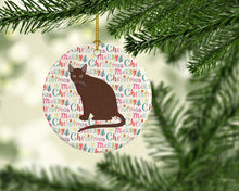 Load image into Gallery viewer, Raas Cat Christmas Ceramic Ornament