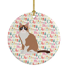 Load image into Gallery viewer, Snowshoe #2 Cat Christmas Ceramic Ornament