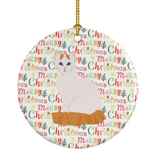 Load image into Gallery viewer, Turkish Van Cat Christmas Ceramic Ornament