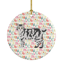 Load image into Gallery viewer, American Bobtail #1 Cat Christmas Ceramic Ornament