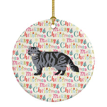 Load image into Gallery viewer, American Curl #1 Cat Christmas Ceramic Ornament
