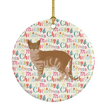 Load image into Gallery viewer, Australian Mist #1 Cat Christmas Ceramic Ornament