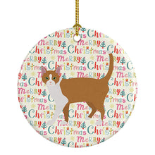 Load image into Gallery viewer, Brazilian Shorthair Cat Christmas Ceramic Ornament