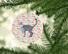 Load image into Gallery viewer, California Spangled #1 Cat Christmas Ceramic Ornament