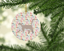 Load image into Gallery viewer, Chantilly Tiffany Cat Christmas Ceramic Ornament