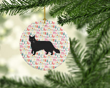 Load image into Gallery viewer, Black Chantilly Tiffany Cat Christmas Ceramic Ornament