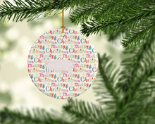 Load image into Gallery viewer, Dwelf #3 Cat Christmas Ceramic Ornament