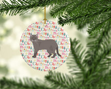 Load image into Gallery viewer, European Burmese Cat Christmas Ceramic Ornament