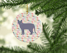Load image into Gallery viewer, Korat #1 Cat Christmas Ceramic Ornament
