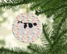Load image into Gallery viewer, Kurilian Bobtail #2 Cat Christmas Ceramic Ornament