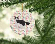 Load image into Gallery viewer, La Perm #1 Cat Christmas Ceramic Ornament