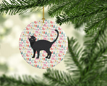Load image into Gallery viewer, Malayan #2 Cat Christmas Ceramic Ornament