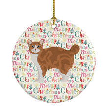 Load image into Gallery viewer, Manx #2 Cat Christmas Ceramic Ornament