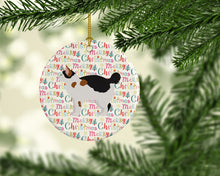 Load image into Gallery viewer, Manx #3 Cat Christmas Ceramic Ornament
