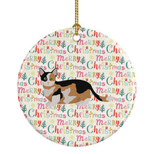 Load image into Gallery viewer, Munchkin Cat Christmas Ceramic Ornament