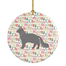 Load image into Gallery viewer, Nebelung #2 Cat Christmas Ceramic Ornament