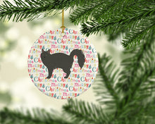 Load image into Gallery viewer, Nebelung #3 Cat Christmas Ceramic Ornament