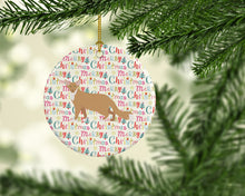 Load image into Gallery viewer, Oriental Longhair #2 Cat Christmas Ceramic Ornament