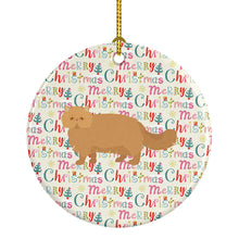 Load image into Gallery viewer, Persian Modern Cat Christmas Ceramic Ornament