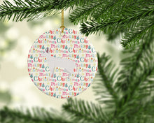 Load image into Gallery viewer, Peterbald #1 Cat Christmas Ceramic Ornament
