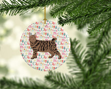 Load image into Gallery viewer, Pixie Bob #3 Cat Christmas Ceramic Ornament