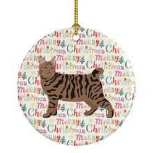Load image into Gallery viewer, Pixie Bob #3 Cat Christmas Ceramic Ornament