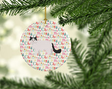 Load image into Gallery viewer, Ragamuffin #1 Cat Christmas Ceramic Ornament