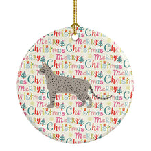 Load image into Gallery viewer, Safari #2 Cat Christmas Ceramic Ornament