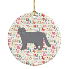 Load image into Gallery viewer, Scottish Fold #1 Cat Christmas Ceramic Ornament