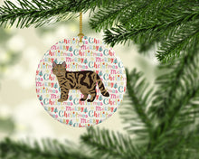 Load image into Gallery viewer, Scottish Straight #2 Cat Christmas Ceramic Ornament
