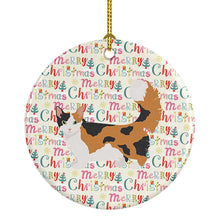 Load image into Gallery viewer, Skookum Cat Christmas Ceramic Ornament