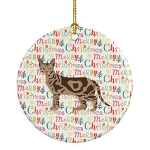 Load image into Gallery viewer, Sokoke Cat Christmas Ceramic Ornament