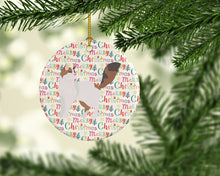 Load image into Gallery viewer, Turkish Van Cat Christmas Ceramic Ornament