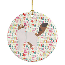 Load image into Gallery viewer, Turkish Van Cat Christmas Ceramic Ornament