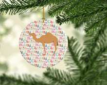 Load image into Gallery viewer, Arabian Camel Dromedary Christmas Ceramic Ornament