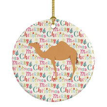 Load image into Gallery viewer, Arabian Camel Dromedary Christmas Ceramic Ornament