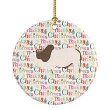 Load image into Gallery viewer, Malvi Cow Christmas Ceramic Ornament