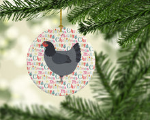 Load image into Gallery viewer, Jersey Giant Chicken Christmas Ceramic Ornament