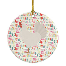 Load image into Gallery viewer, Leghorn Chicken Christmas Ceramic Ornament