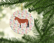 Load image into Gallery viewer, Mule Christmas Ceramic Ornament