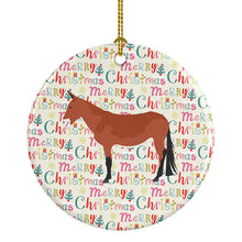 Load image into Gallery viewer, Mule Christmas Ceramic Ornament