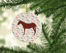 Load image into Gallery viewer, Hinny Horse Donkey Christmas Ceramic Ornament