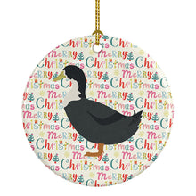 Load image into Gallery viewer, Blue Swedish Duck Christmas Ceramic Ornament