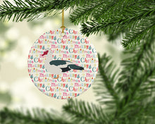 Load image into Gallery viewer, Muscovy Duck Christmas Ceramic Ornament
