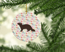 Load image into Gallery viewer, Sable Marten Christmas Ceramic Ornament