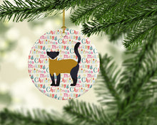 Load image into Gallery viewer, Yellow-Throated Marten Christmas Ceramic Ornament