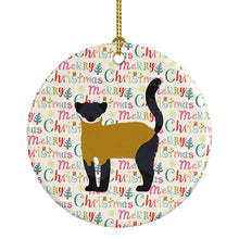 Load image into Gallery viewer, Yellow-Throated Marten Christmas Ceramic Ornament