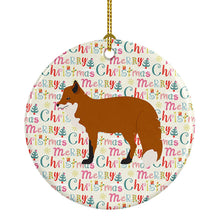 Load image into Gallery viewer, Red Fox Christmas Ceramic Ornament