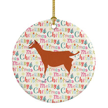 Load image into Gallery viewer, Toggenburger Goat Christmas Ceramic Ornament